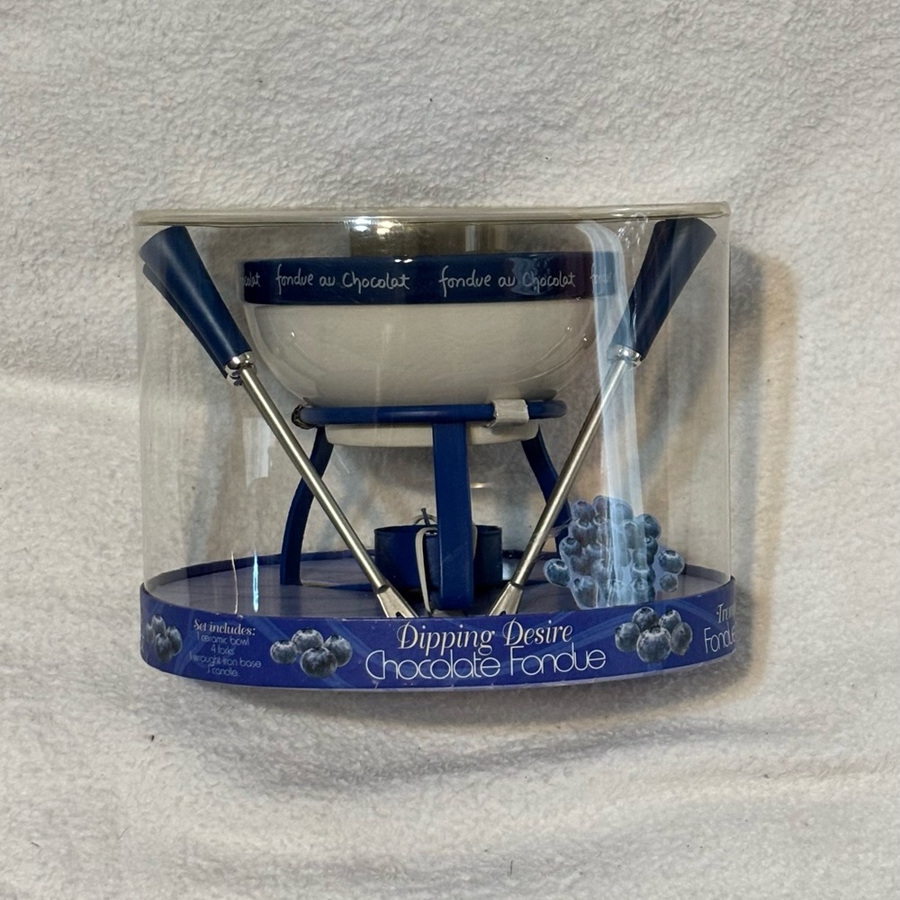 Dipping Desire Chocolate Fondue Set - Blue